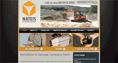 Desktop Screenshot of nateisdemolition.com.au